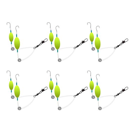 6/8Pcs Double Hook Reverse Bottom Rigs Portable Universal Easy To Use Fishing Hook Carp Fishing Hair Rigs