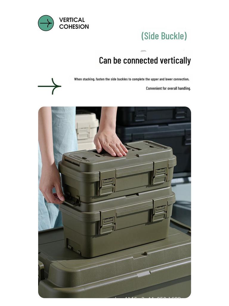 Multi-Layer Tool Storage Box for Gardening, Painting, and Hardware