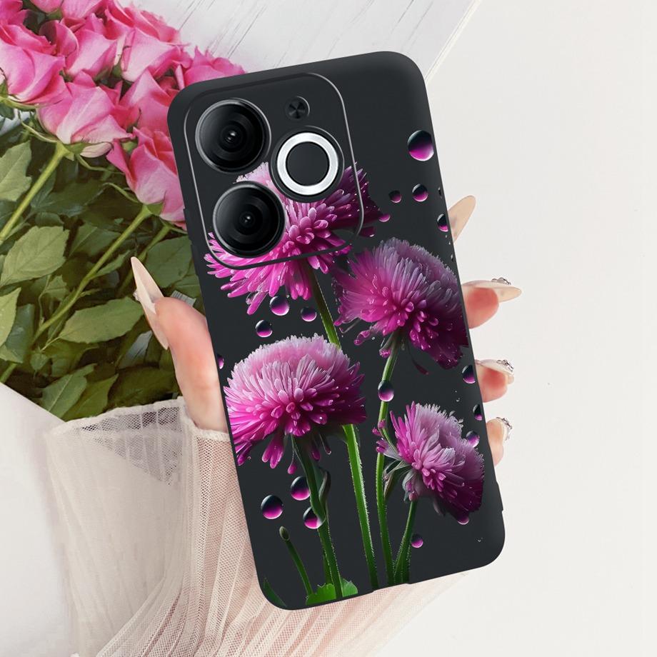 For Itel A80 A90 A95 A70 A60 A60s Phone Case Matte Soft TPU Bumper Cover Cool Cartoon Luxury Butterfly Flower Bow Pattern Funda