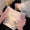 Female Summer Thin New Lace Hollow Net Yarn In Waist Triangle Briefs