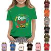 Children's Casual and Fashionable Round-Neck Printed Short-Sleeve Top for Back-to-School