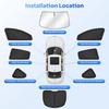 For Tesla Model Y Juniper 2020-2026 Windshield Sun Shade Side Rear Window Cover Sunshade Sun Visor Shield Privacy Protection