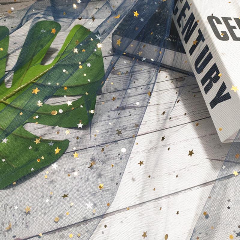 Țesătură Tulle Pre-Tăiată cu Lună Stelată pentru Buchete, Fuste de Masă și Rochii de Păpuși