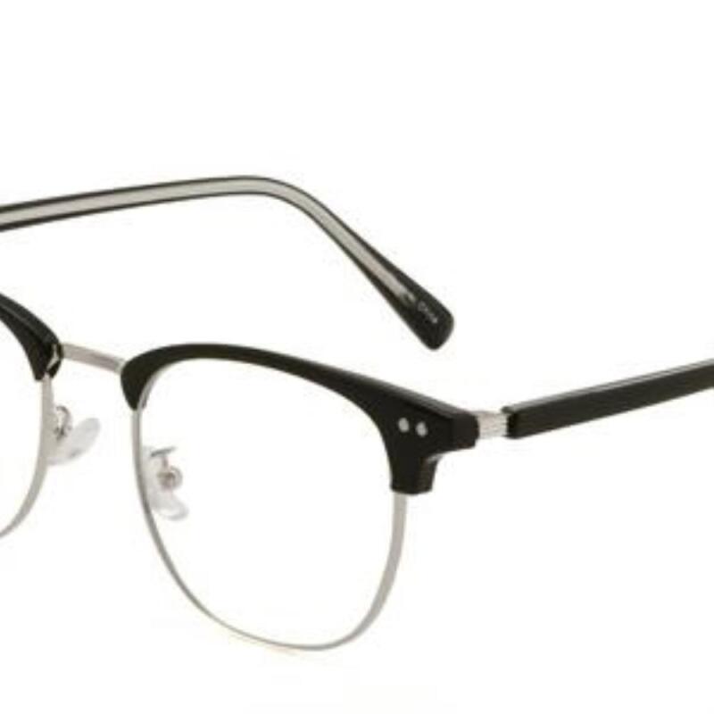 Men s and Women s Geek Chic Gold Frame Glasses G1238_Crystal Gray-Silver