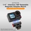 Adaptor Magnetic pentru DJI Action 5 Pro/Osmo Nano/360 Suport Pliabil cu Eliberare Rapidă cu Expansiune cu Șurub 1/4 pentru DJI Action 4 3 2