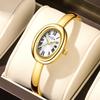 Orologio Bracciale Heloiune Orologio al Quarzo Quadrante Piccolo Alta Gamma Scala Romana Ovale Orologio da Donna