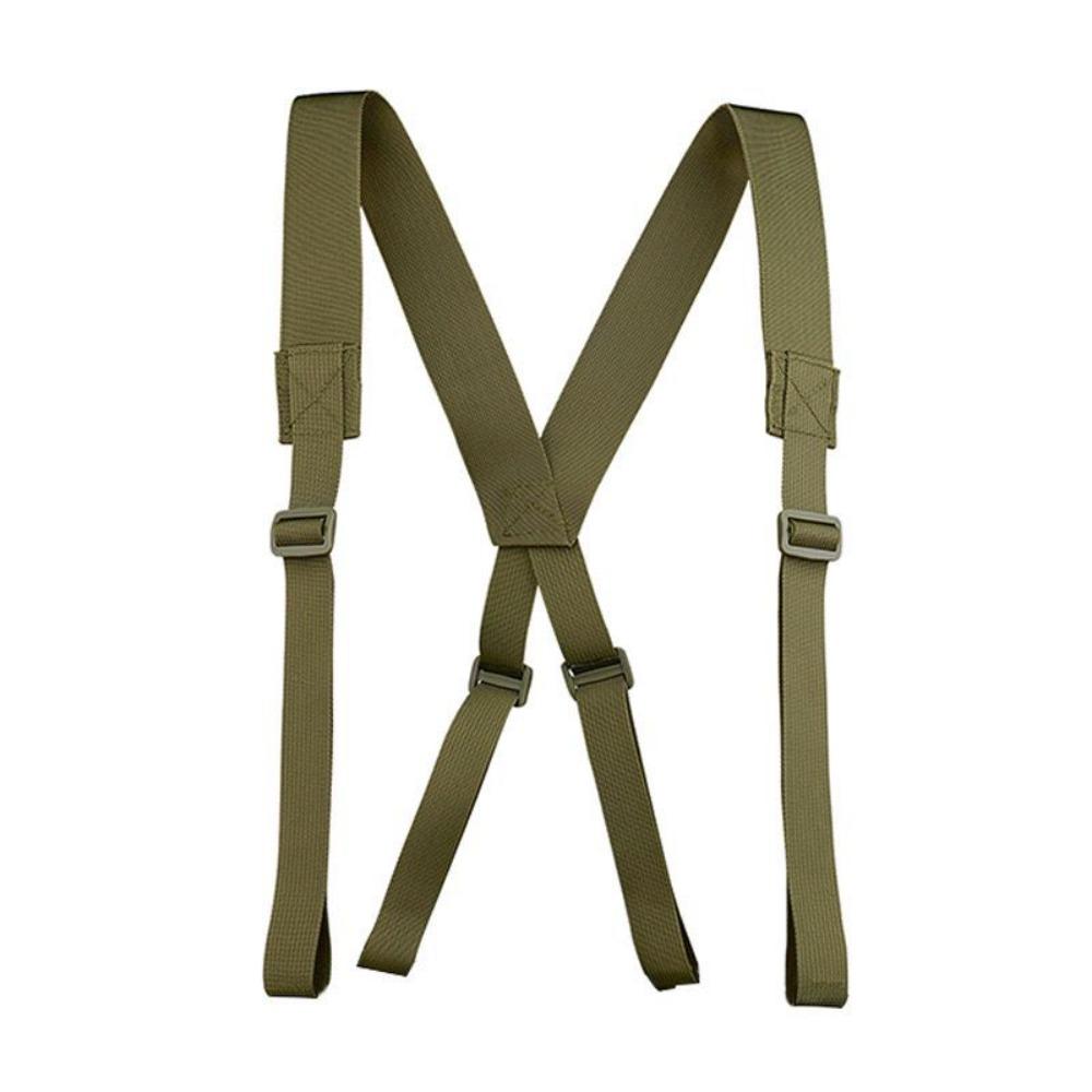 Durable Nylon Duty Belt Solid Color Y-Shape Tool Belt Suspender Adjustable Multifunction Harness