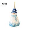 Decorative Animal Shaped Ornaments Blue Glass House Christmas Hanging Ornament, Acrylic Double Side Thoughtful Gift Ideas Printed Tree Decor Pendant,