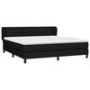 Boxspringbett mit Matratze Schwarz 180 x 200 cm Stoff