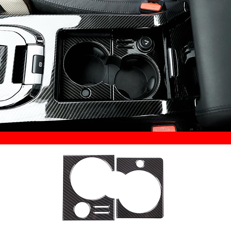 Car Interior Carbon Fiber Style Modified Stickers For Land Rover Discovery Sport 2015-2019 Auto Gear Shift Panel Cover Accessory