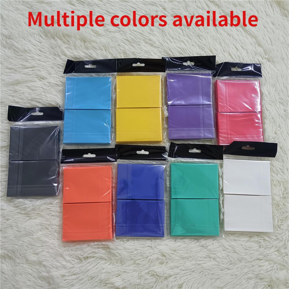 100PCS 66x91mm Matte Colorful Standard Size Card Sleeves TCG Trading Cards Protector Tarot Shield Board Games Magical Cover PKM