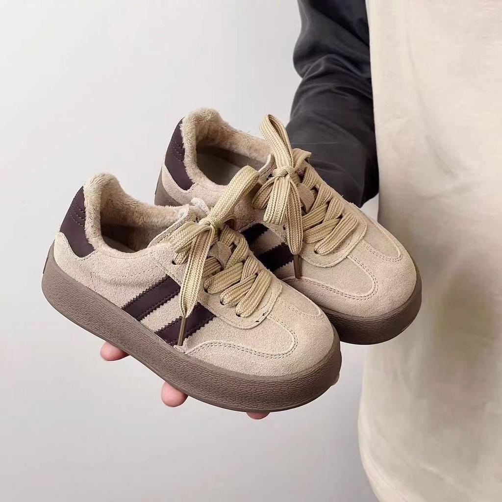 Girls' sports shoes autumn and winter 2025 new children's velvet two cotton shoes women's treasure winter moral training shoes boys' casual shoes