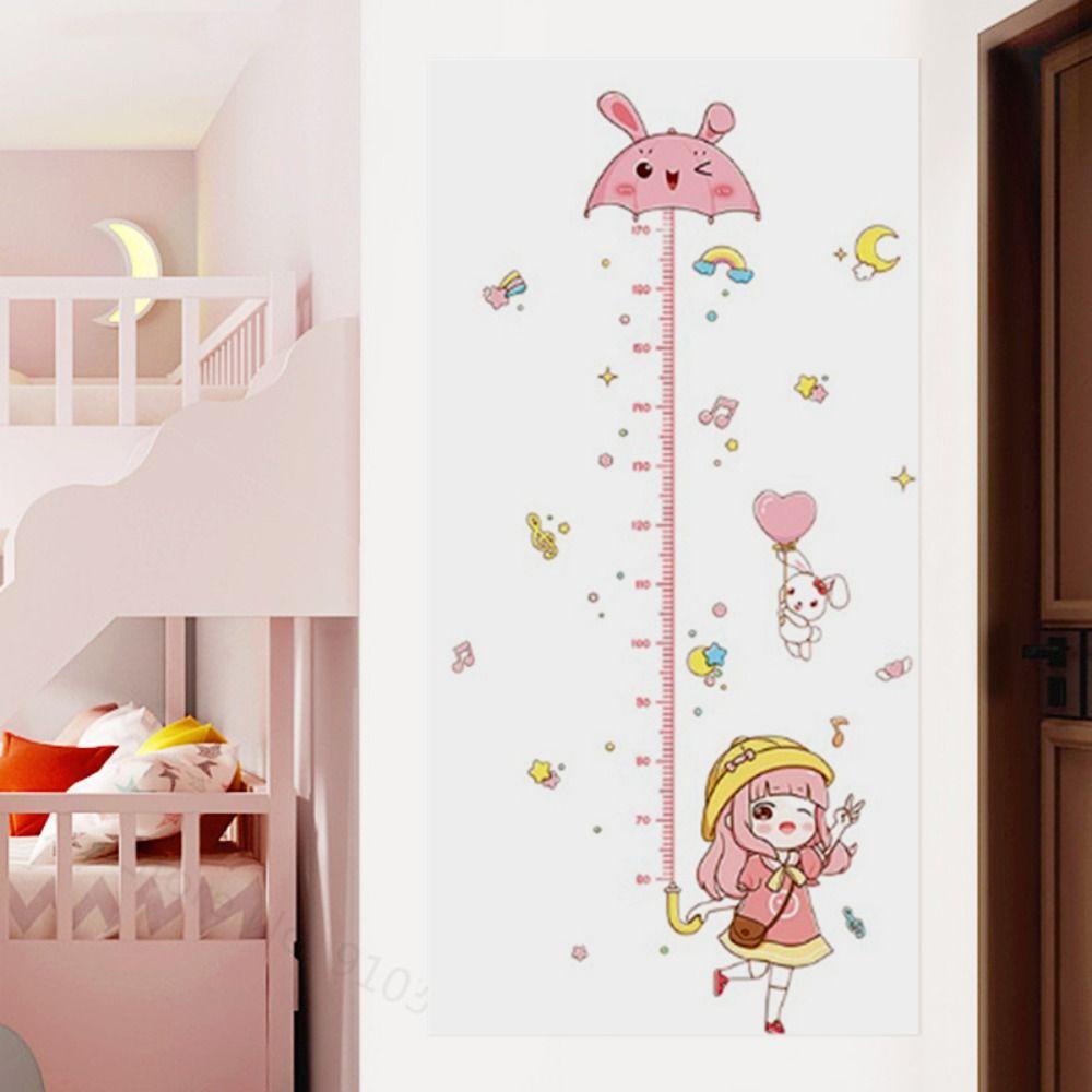 

Cartoon Height Measure Sticker Girls Girls Growth Ruler Sticker Growth Ruler Nursery