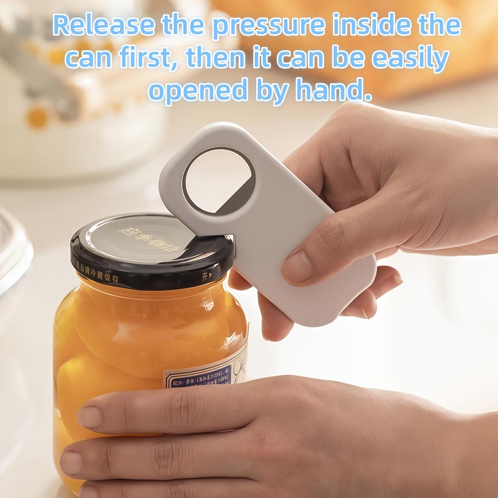 Stainless steel bottle opener Three-in-one cap-twisting tool Household kitchen can opener and beer bottle cap tool Anti-slip and labor-saving