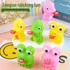 Sticky-Tongue Frog Dinosaur Sound Whistle Squeeze Toy - Creative Stress Relief Doll Gift