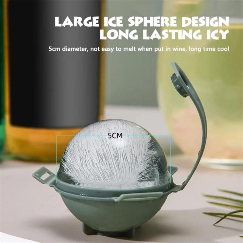 Moule Boule Ronde 5CM Machine à Glace en Plastique Moule à Glace Plateau à Glaçons pour Whisky Outil de Bar Gadget de Cuisine Accessoires