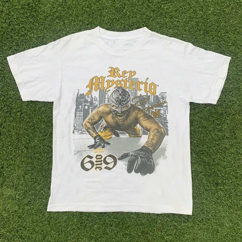 Rare Rey Mysterio White T-Shirt Cotton Unisex WA693 XL
