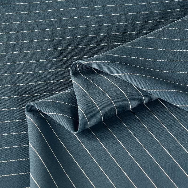 100/300/500cm Vertical Stripe Fabric Wrinkle Resistant Drapable Professional Suits Pant Dresses Office Apparel Textile Fabric