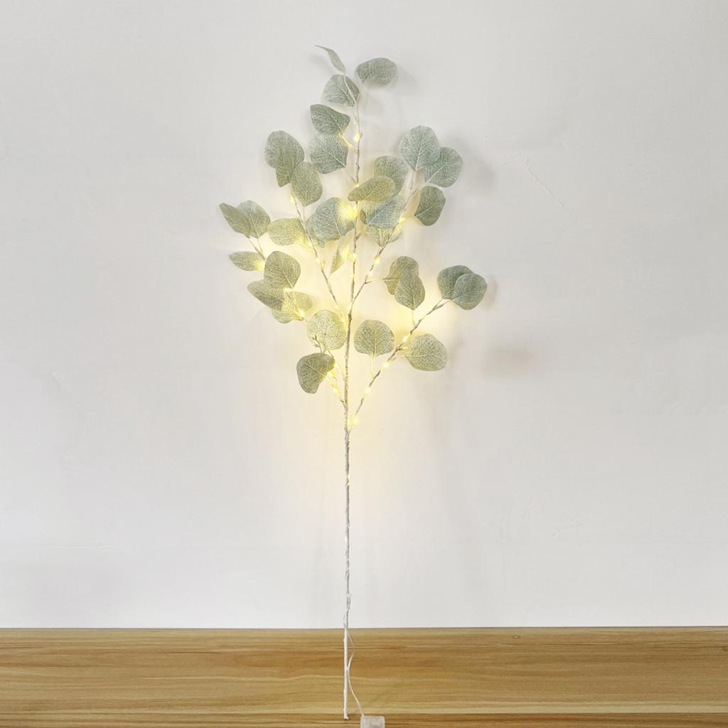 3in Leaf Decoration, Holiday Decoration With Light, Single Branch Cutting, Indoor Desktop Decoration