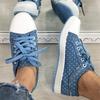 Women's New Mesh Student Solid Color Hollow Casual Flat Canvas Shoes Tide