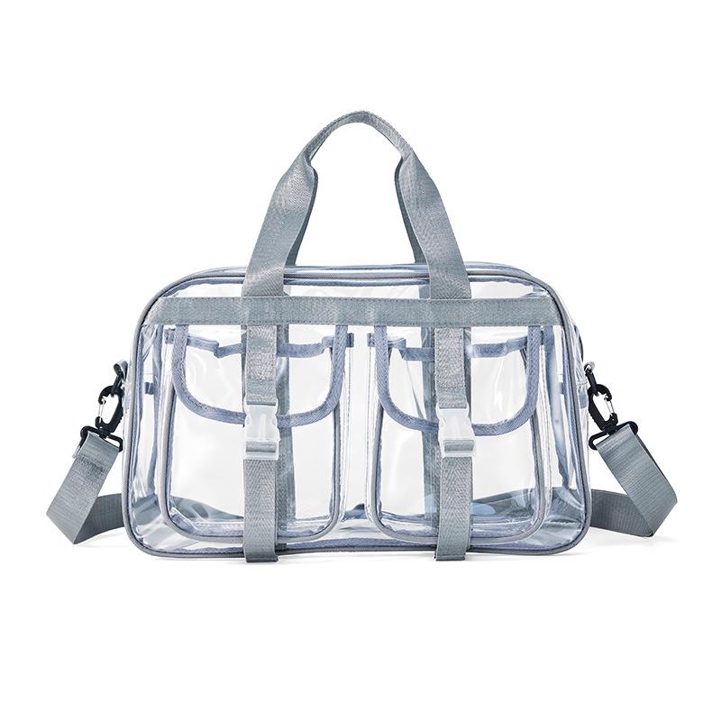 Large Capacity PVC Travel Bag - Wet/Dry Separation, Waterproof, Handheld & Crossbody Gym Bag
