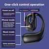 Digital Display Single Left Ear Hanging Bluetooth Headphones Ultra-long Battery Life, Button Version OWS, Non-in-ear Conduction, Wireless Sports