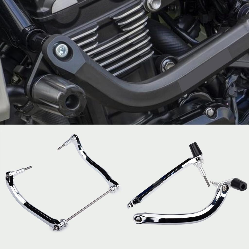 Motorcycle Subframe Kit Frame Sliders for Kawasaki Z900RS and Z900RS CAFE Kit Engine Electroplated & (2018-2024) (2018-2024) (Subframe + Sliders,