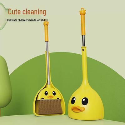 Kids' Mini Broom and Dustpan Set - Toy Sweeping Set for Kindergarten and Home