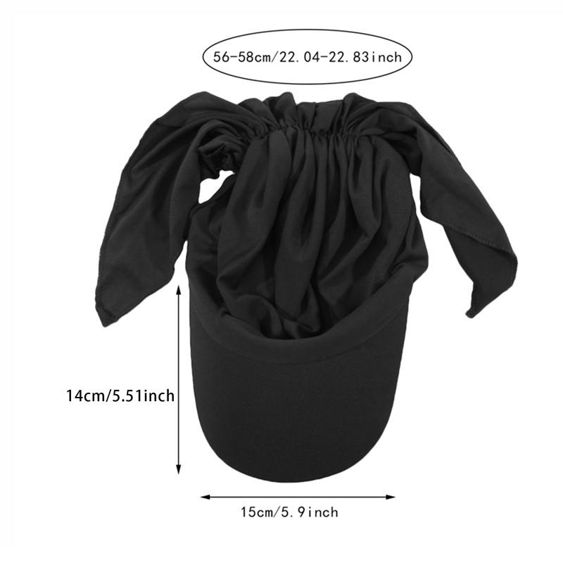 2025 Summer Outdoor Caps for Women Headscarf Muslim Turban Hats Casual Breathable Head Scarves Caps Islamic Clothing Turban Cap