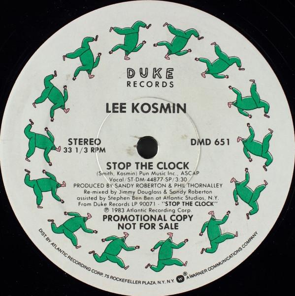 

LP Record LEE KOSMIN Stop The Clock DMD651 DUKE RECORDS 1983 US Rock Used
