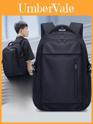 Oxford Fabric Travel Backpack For Men With Breathable Design And Expandable Capacity For School And Commuting