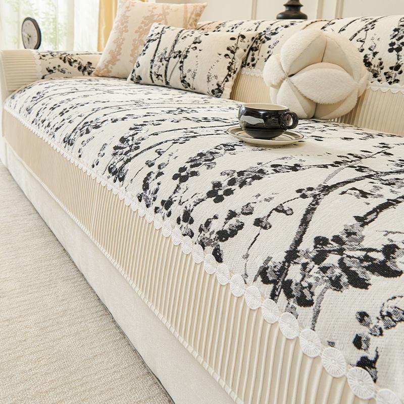 

Подушка для дивана класса люкс, новая универсальная на четыре сезона, из шенилла, нескользящая и грязеотталкивающая, чехол для подушки сиденья дивана, тканевое полотенце 90*240cm