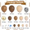 170Pcs CowBoy Balloons Garland Arch Kit, Cow Brown Neutral Blush Confetti Print Balloons for Party Decorations Supplies