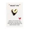 Pocket Hug Card, Glossy Heart-Shaped Gift Card, Valentine's Day Confession Card