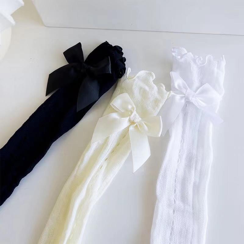 Kave Black Japanese Style Lolita Knee High Socks Women Stockings Sexy Lace Bow Long Socks Thigh High Stockings Sweet Girls