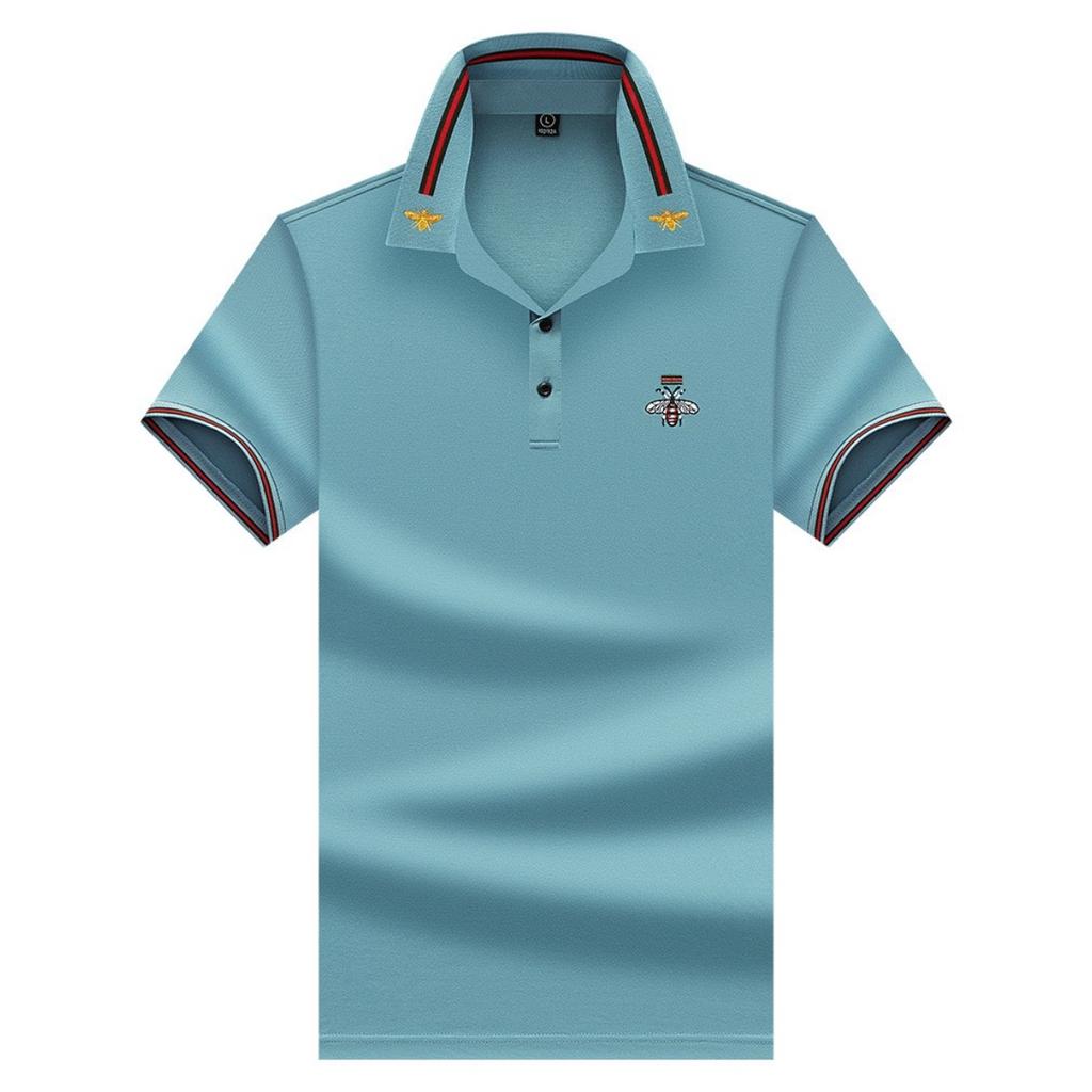 STORN Luxury Brand Quality Men's Polo Shirt Exquisite Bee Embroid Short Sleeve Summer Lapel T-Shirt Business Casual Trend Menswea Top