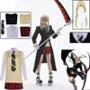 Костюм для косплею Мака Албарн Soul Eater MAKA Чорний Пальто Бойовий Одяг Сукня JK Морська Форма Сорочка Набір Перук Для Жінок Comic Con
