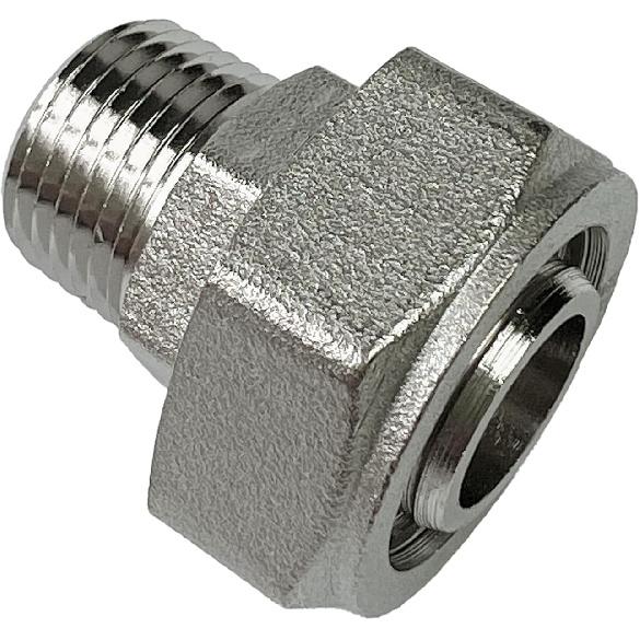 Metal Parts M8005 Straight Joint Double O-ring Compression System, Maxline M8005 Straight Joint for 3/4 "bushing with 1/2" NPT External Thread