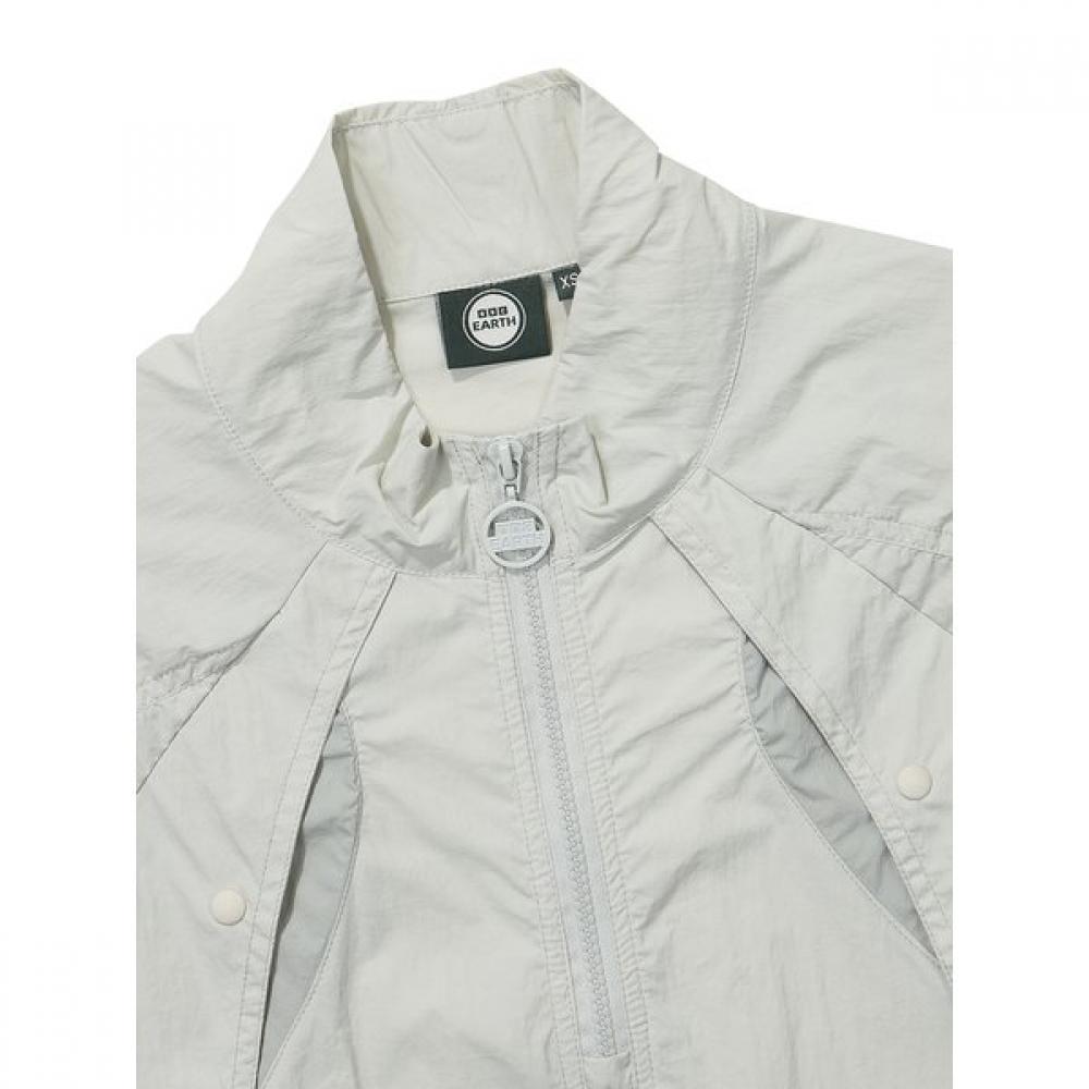 BBC EARTH Color Block Curve Anorak  Light Mint 