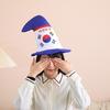 Funny Korean Flags Print Hat Adult Carnivals Party Hat Dress Up Carnivals Hat
