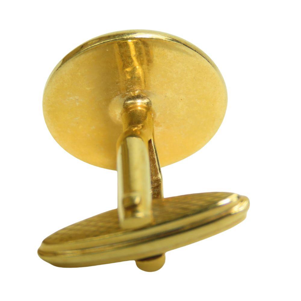 Used Dunhill Cuffs Metal Gold Silver One Side Only