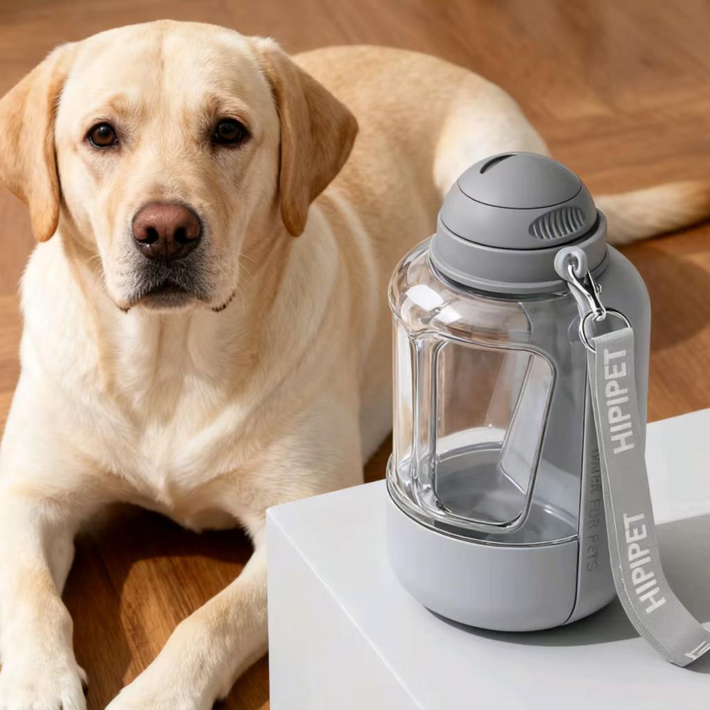 Hipipet Přenosná láhev na vodu pro psy s nádobou na krmivo 34oz Voda 10oz Krmivo Nepropustný Bez BPA Dávkovač vody pro domácí mazlíčky Pro venkovní procházky Turistiku Cestování