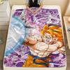 Koc Flanelowy z Nadrukiem Postaci Dragon Ball, Wysokiej Jakości, Wygodny na Wszystkie Pory Roku, Wystrój Domu, Ciepło i Komfort, Idealny na Prezenty Świąteczne