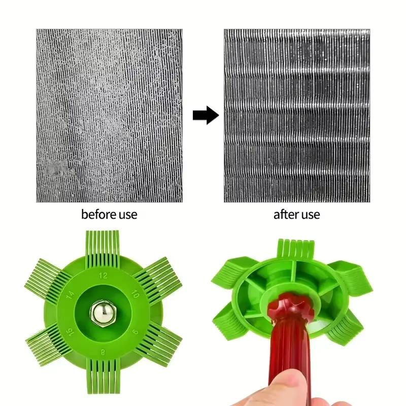 Air Conditioner Fin Cleaning Heat Dissipation Brush Condenser Dryer Stainless Steel Cleaning Brush Air Conditioner Slat Comb