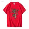 House Lannister T Shirt Thrones Dragon Symbol Distressed 3213 vintage Washed Slightly Top For Everyday Wear Breathable Unisex