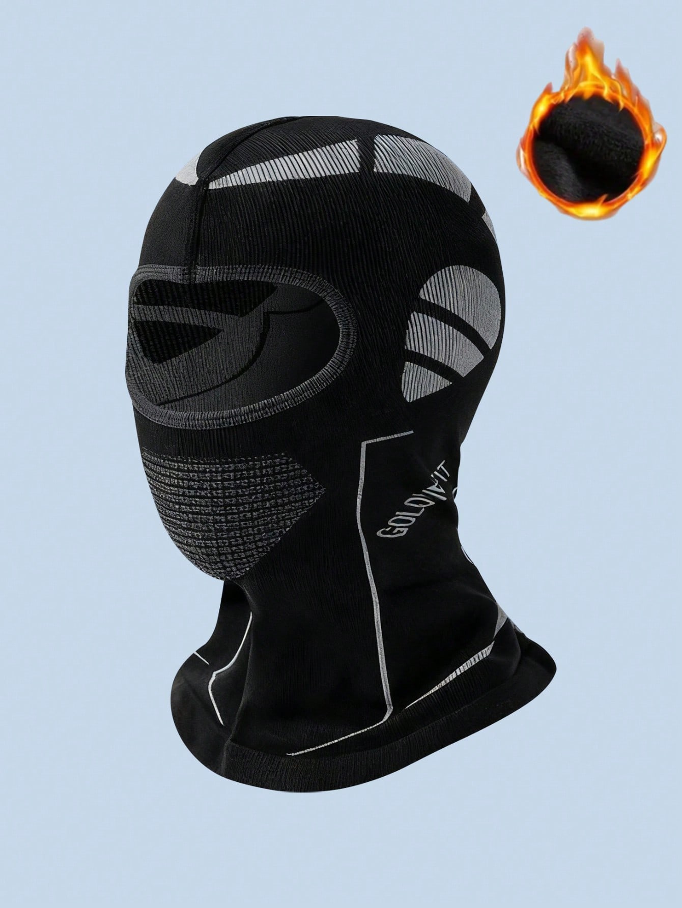 

1Pc Winter Full-Face Balaclava – Fleece Neck Warmer, Windproof & Breathable, High-Stretch Fabric, Universal Size