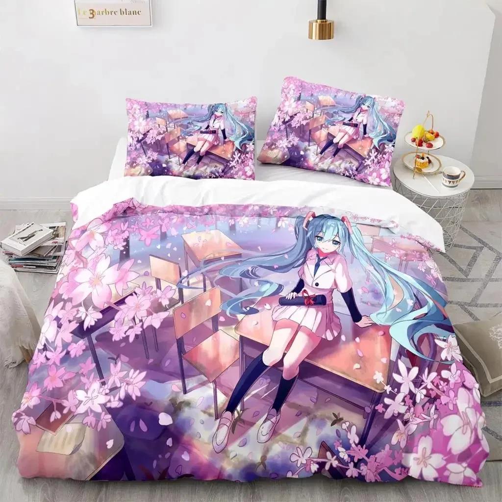 3D Anime Beautiful Girl In The Future Bedding Set Single Twin Full Queen King Size Bed Set Aldult Kid Bedroom Duvet cover Sets