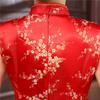 Floral Print Cheongsam Dresses Mandarin Collar Bodycon Dresses Traditional Clothing  Wedding