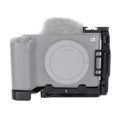 NICEYRIG Camera Cage L-Bracket Half Cage L-Plate with Arca Quick Release Plate and Detachable Cold Shoe for Sony ZV-E1 Camera - 559