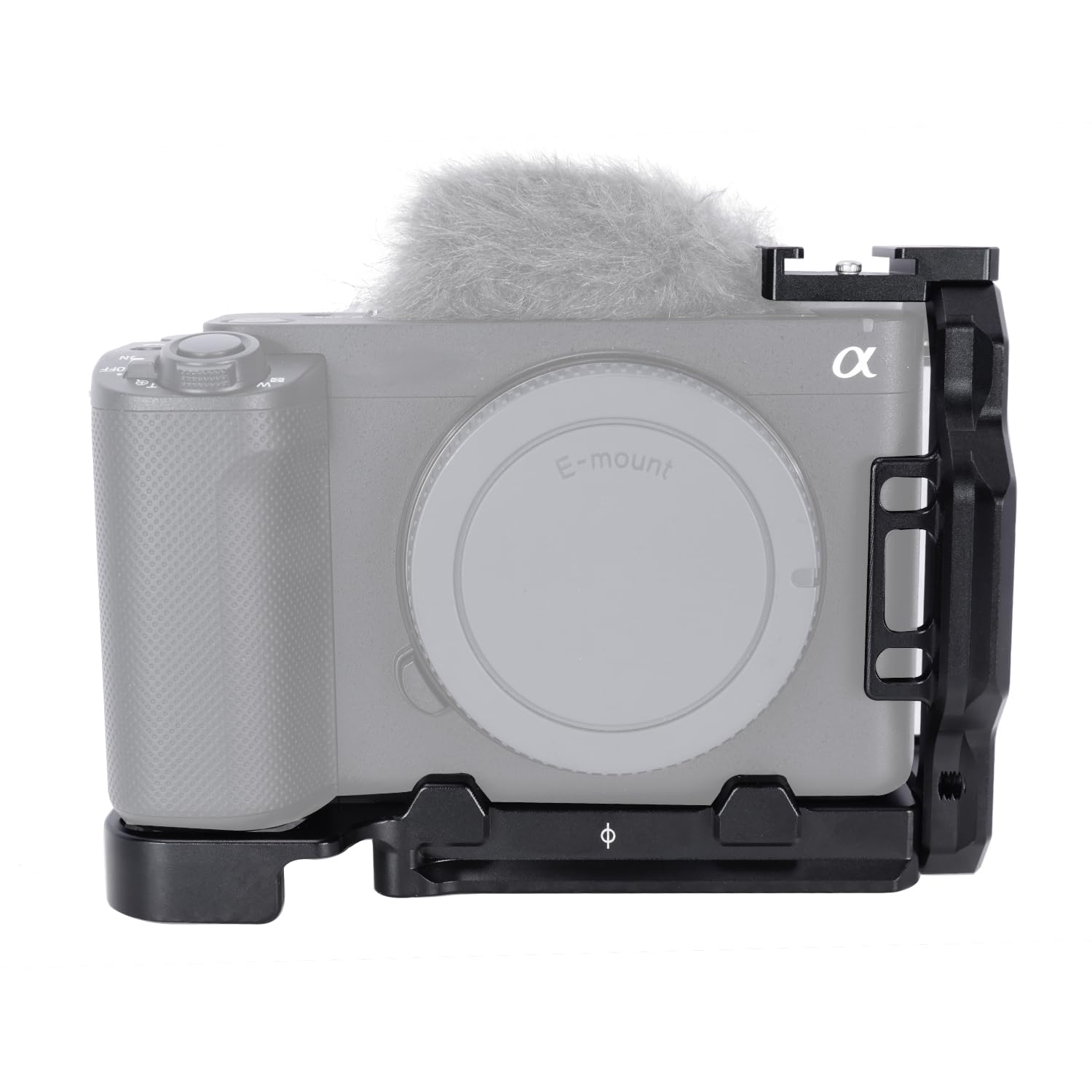 

NICEYRIG Camera Cage L-Bracket Half Cage L-Plate with Arca Quick Release Plate and Detachable Cold Shoe for Sony ZV-E1 Camera - 559